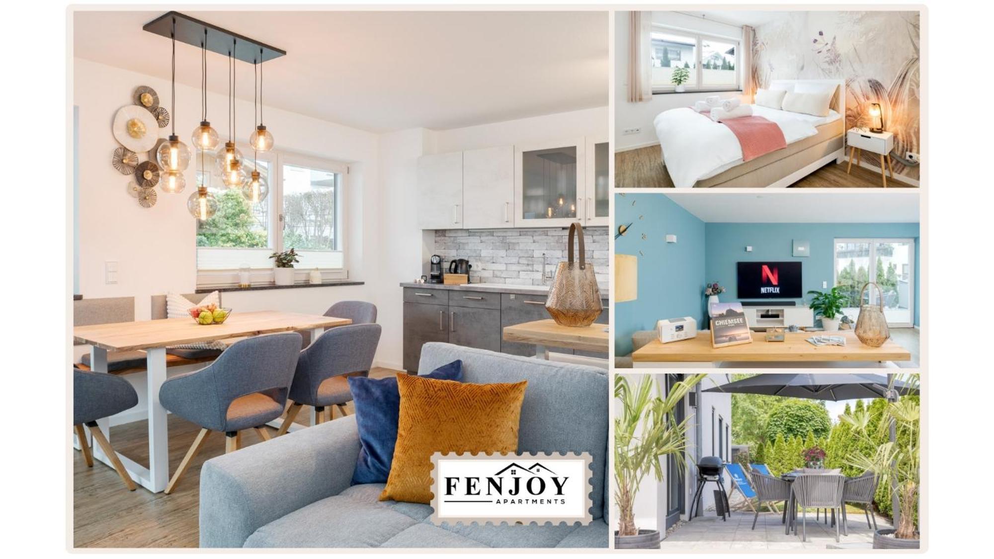 Fenjoy: Ferienapartment Mit Garten / Zentral / Bbq Bernau am Chiemsee Eksteriør bilde